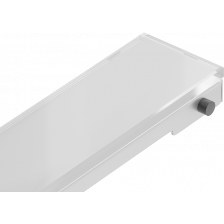 Mexen Flat MGW Abdeckung für Linienentwässerung 90 cm, weißes Glas - 1027090