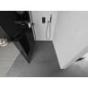 Mexen Kioto+ L Duschwand mit Regal Walk-in 100 x 200 cm, Graphit, Schwarz - 800-100-123-70-40