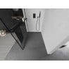 Mexen Kioto+ L Duschwand mit Ablage Walk-in 70 x 200 cm, schwarzer Rahmen, schwarz - 800-070-123-70-70