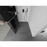 Mexen Kioto+ L Duschwand mit Regal Walk-in 110 x 200 cm, graphit, gebürstet gun gray - 800-110-123-66-40