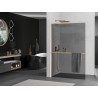 Mexen Kioto+ L Duschwand mit Ablage Walk-in 70 x 200 cm, Graphit, gebürstetes Kupfer - 800-070-123-65-40