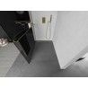 Mexen Kioto+ L Duschwand mit Regal Walk-in 110 x 200 cm, Graphit, Gold - 800-110-123-50-40