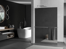 Mexen Kioto+ L Duschwand mit Regal Walk-in 70 x 200 cm, Spiegel, Chrom - 800-070-123-01-50