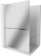 Mexen Kioto+ L Duschwand mit Regal Walk-in 70 x 200 cm, Spiegel, Chrom - 800-070-123-01-50
