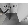 Mexen Kioto+ L Duschwand mit Ablage Walk-in 120 x 200 cm, Spiegel, schwarz - 800-120-123-70-50