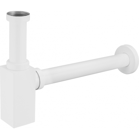 Mexen Waschtisch-Halbsyphon quadratisch, weiß - 79960-20