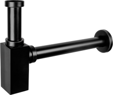 Mexen Quadratischer Waschtisch-Halbsyphon, antikschwarz - 79960-79