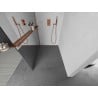 Mexen Kioto+ L Duschwand mit Regal Walk-in 90 x 200 cm, Spiegel, Roségold - 800-090-123-60-50