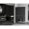 Mexen Kioto+ L Duschwand mit Regal Walk-in 70 x 200 cm, Spiegel, Gold - 800-070-123-50-50