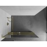 Mexen Kioto+ L Duschabtrennung mit Ablage Walk-in 80 x 200 cm, Spiegel, Gold - 800-080-123-50-50