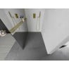 Mexen Kioto+ L Duschwand mit Ablage Walk-in 90 x 200 cm, Spiegel, Gold - 800-090-123-50-50