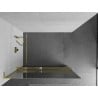 Mexen Kioto+ L Duschwand mit Ablage Walk-in 90 x 200 cm, Spiegel, Gold - 800-090-123-50-50