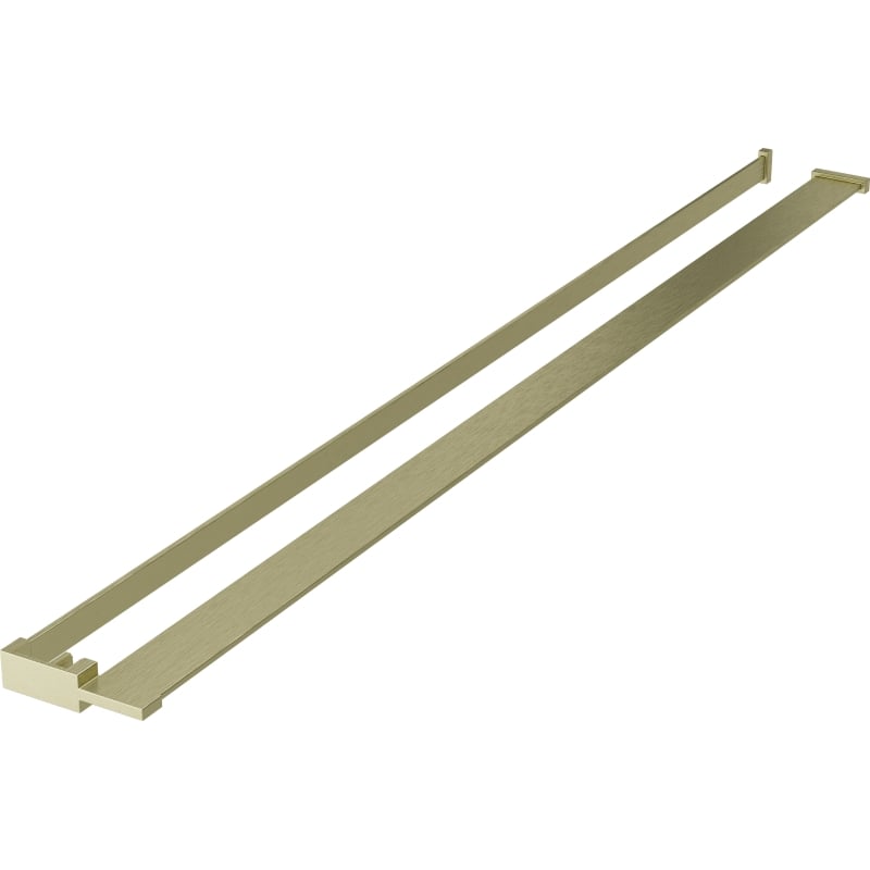 Mexen Kioto+ Duschablage für Duschwand mit Handtuchreling, gebürstetes Gold - 800-02-55