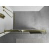 Mexen Kioto+ Duschablage für Duschwand mit Handtuchreling, gebürstetes Gold - 800-02-55