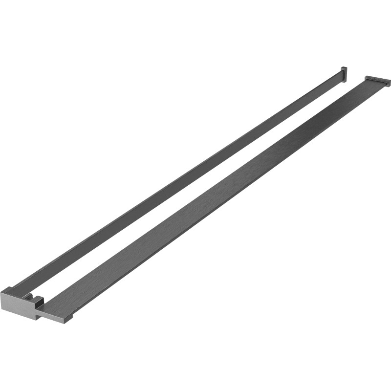 Mexen Duschwandablage mit Handtuchhalter, gebürstet gun gray - 800-02-66