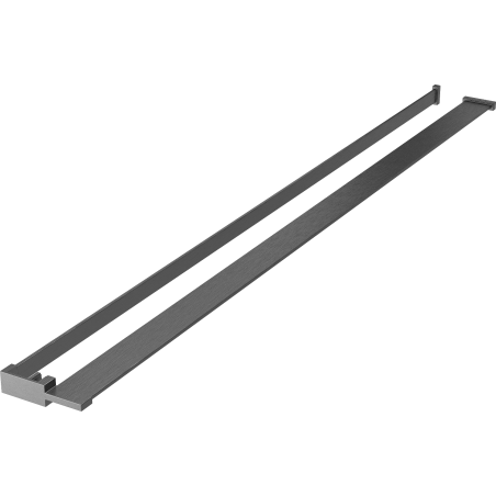 Mexen Duschwandablage mit Handtuchhalter, gebürstet gun gray - 800-02-66