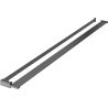 Mexen Duschwandablage mit Handtuchhalter, gebürstet gun gray - 800-02-66