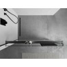 Mexen Duschwandablage mit Handtuchhalter, gebürstet gun gray - 800-02-66