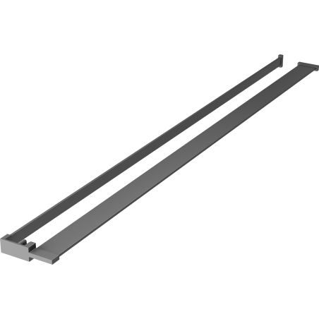 Mexen Kioto+ Ablage für Duschwand mit Handtuchreling, Gunmetal - 800-02-95