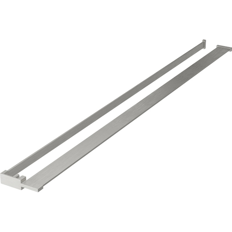 Mexen Regal für Duschwand mit Handtuchhalter, gebürsteter Nickel - 800-02-97