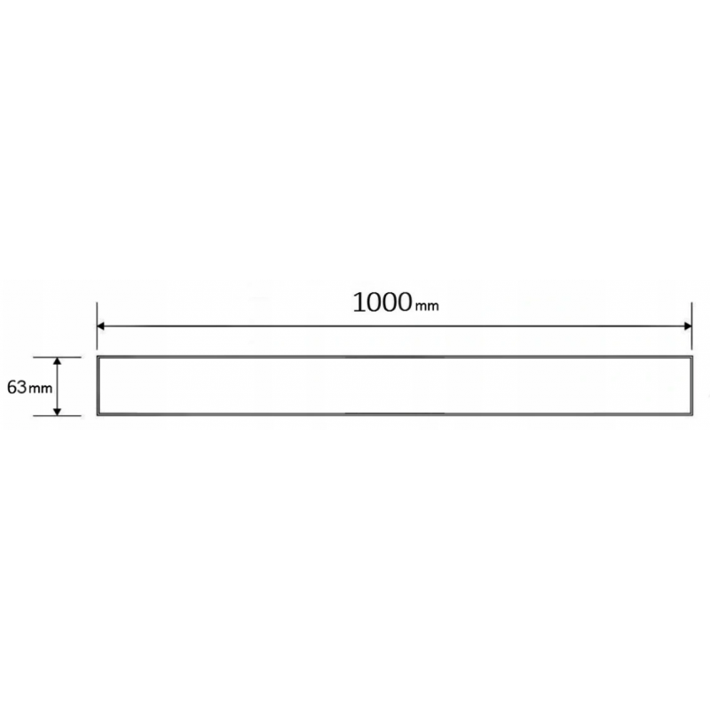Mexen Flat M18 Abdeckung für Linienentwässerung 100 cm, gold - 1523100