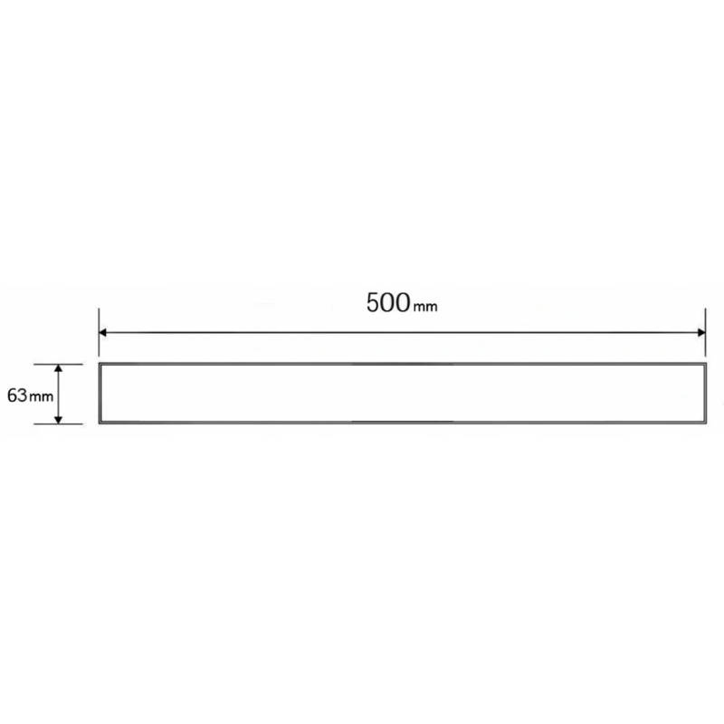 Mexen Flat M15 Abdeckung für linearen Abfluss 50 cm, gold - 1524050