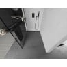 Mexen Kioto+ L Duschwand mit Regal Walk-in 70 x 200 cm, schwarzes Muster, schwarz - 800-070-123-70-78