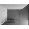 Mexen Kioto+ L Duschwand mit Ablage Walk-in 90 x 200 cm, schwarzes Gitter, weiß - 800-090-123-20-77