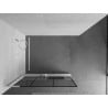 Mexen Kioto+ L Duschwand mit Regal Walk-in 120 x 200 cm, schwarzes Gitter, weiß - 800-120-123-20-77