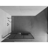 Mexen Kioto+ L Duschwand mit Ablage Walk-in 120 x 200 cm, schwarzes Gitter, Chrom - 800-120-123-01-77