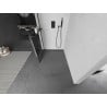 Mexen Kioto+ L Duschwand mit Regal Walk-in 70 x 200 cm, schwarzes Gitter, schwarz - 800-070-123-70-77