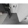 Mexen Kioto+ L Duschwand mit Ablage Walk-in 100 x 200 cm, schwarzes Gitter, schwarz - 800-100-123-70-77