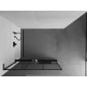 Mexen Kioto+ L Duschwand mit Ablage Walk-in 100 x 200 cm, schwarzes Gitter, schwarz - 800-100-123-70-77