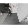 Mexen Kioto+ L Duschwand mit Regal Walk-in 80 x 200 cm, schwarzes Gitter, Roségold - 800-080-123-60-77