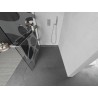 Mexen Kioto+ L Duschwand mit Regal Walk-in 70 x 200 cm, weiße Welle, Chrom - 800-070-123-01-97