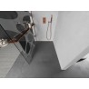 Mexen Kioto+ L Duschwand mit Regal Walk-in 110 x 200 cm, weiße Welle, Roségold - 800-110-123-60-97