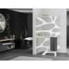 Mexen Kioto+ L Duschwand mit Ablage Walk-in 80 x 200 cm, weiße Welle, gold - 800-080-123-50-97