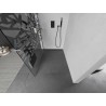 Mexen Kioto+ L Duschwand mit Ablage Walk-in 120 x 200 cm, weißes Muster, gun gray gebürstet - 800-120-123-66-85