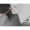 Mexen Kioto+ Duschwand mit Regal Walk-in 70 x 200 cm, Rillen, gebürstetes Kupfer - 800-070-121-65-09