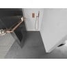 Mexen Kioto+ Duschwand mit Regal Walk-in 80 x 200 cm, Streifen, gebürstetes Kupfer - 800-080-121-65-09
