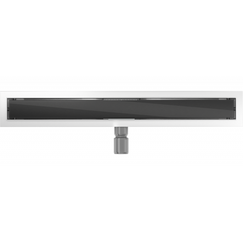 Mexen Flat MGB linearer Abfluss 60 cm, schwarzes Glas - 1026060-15