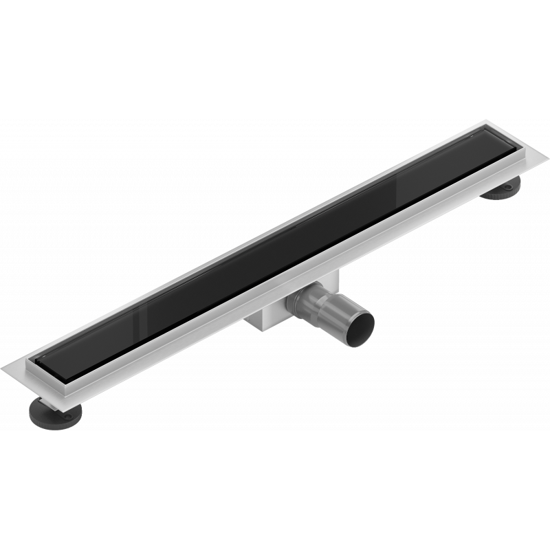 Mexen Flat MGB Linienentwässerung 50 cm, schwarzes Glas - 1026050-15