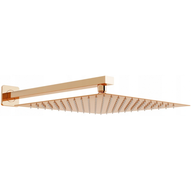 Mexen Slim Regenduschkopf 30 x 30 cm mit Duscharm, Roségold - 79130112-60