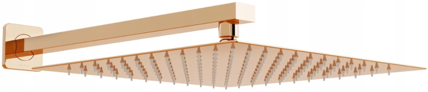 Mexen Slim Regenduschkopf 30 x 30 cm mit Duscharm, Roségold - 79130112-60