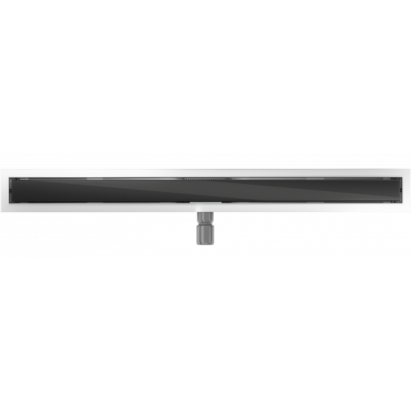 Mexen Flat MGB Linienentwässerung 90 cm, schwarzes Glas - 1026090-15