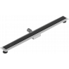 Mexen Flat MGB Linienentwässerung 90 cm, schwarzes Glas - 1026090-15