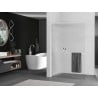 Mexen Kioto+ L Duschwand mit Ablage Walk-in 90 x 200 cm, Streifen, weiß - 800-090-123-20-09