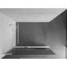 Mexen Kioto+ L Duschwand mit Ablage Walk-in 90 x 200 cm, Streifen, weiß - 800-090-123-20-09