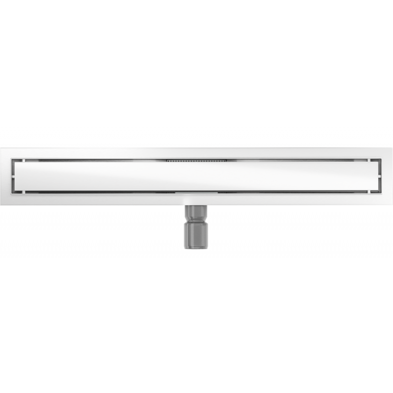 Mexen Flat MGW Linienentwässerung 50 cm, Weißglas - 1027050-15