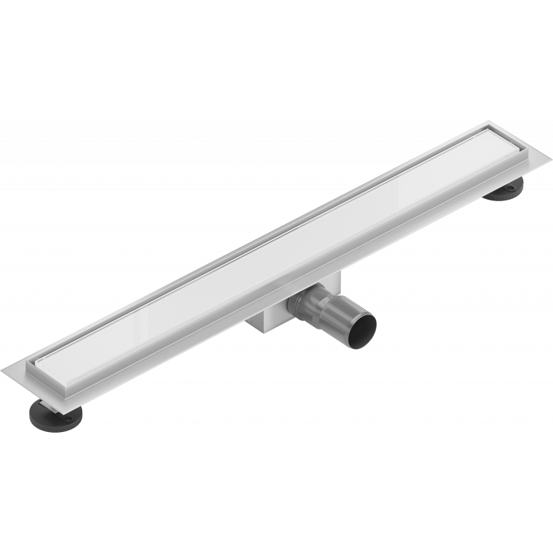 Mexen Flat MGW Linienablauf 70 cm, Weißglas - 1027070-15